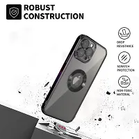 Imperium Clear Back Case for Apple iPhone 14 Pro Max [Never Yellow] Luxury Electroplating Protective Slim Thin Cover with Camera Lens Protector Design Compatible for Apple iPhone 14 Pro Max - Black.-thumb4