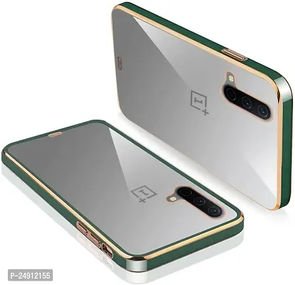 Imperium Chrome Plated Transparent Silicone Back Cover for OnePlus Nord CE 5G (Green).