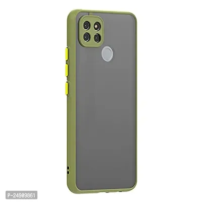 Imperium Marvelous Rubberized (Matte Finish) Translucent (Smoky Grey Color Back Panel) Shockproof Back Case Cover with Camera Bump Protection for Realme