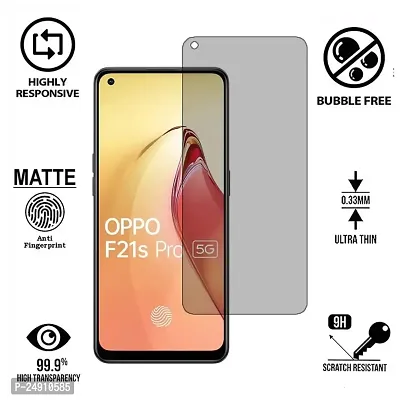 Imperium Frosted Matte Finish (Anti -Scratch) Tempered Glass Screen Protector for OPPO F21s Pro 5G-thumb2