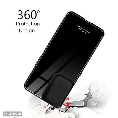 Imperium Toughened Glossy Hybrid Back Case for Samsung Galaxy M32 4G (Tempered Glass Back Panel + TPU Frame) Compatible for Samsung Galaxy M32 4G - Black.-thumb5