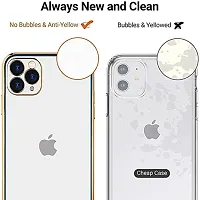 Imperium Chrome Plated Transparent Silicone Back Cover for Apple iPhone 12 Pro (White).-thumb3