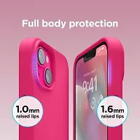 Imperium Silicone Back Case for Apple iPhone 13 |Liquid Silicone| Thin, Slim, Soft Rubber Gel Case | Raised Bezels for Extra Protection of Camera  Screen (Pink).-thumb3