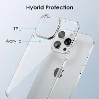 Imperium Back Case for iPhone 15 Pro Max| Non-Yellowing | Military-Grade Protective Case | Hard Back  Soft Bumper | Raised Bezels for Extra Protection of Camera  Screen (Liquid Crystal Clear).-thumb3