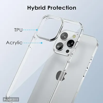 Imperium Back Case for iPhone 15 Pro Max| Non-Yellowing | Military-Grade Protective Case | Hard Back  Soft Bumper | Raised Bezels for Extra Protection of Camera  Screen (Liquid Crystal Clear).-thumb4