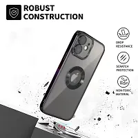 Imperium Clear Back Case for Apple iPhone 12 [Never Yellow] Luxury Electroplating Protective Slim Thin Cover with Camera Lens Protector Design Compatible for Apple iPhone 12 - Black.-thumb4