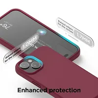 Imperium Silicone Back Case for Apple iPhone 15 Plus |Liquid Silicone| Thin, Slim, Soft Rubber Gel Case | Raised Bezels for Extra Protection of Camera  Screen (Burgandy).-thumb3