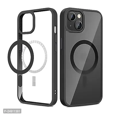 Imperium Clear [Wireless Charging Compatible], [Strong Magnet] [Non-Yellowing] [Military Grade Protection] Magnetic Slim Thin Bumper Phone Cover Compatible for Apple iPhone 14 Plus-thumb0