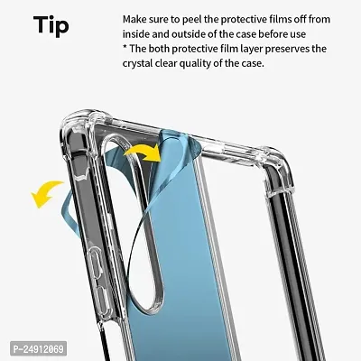 Imperium Back Cover for Samsung Galaxy Z Flip 3 5G, Slim Fit Crystal Clear Hard PC  Soft TPU Bumper Cover with Shockproof Heavy Duty Protection (Clear).-thumb5