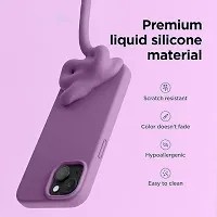 Imperium Silicone Back Case for Apple iPhone 15 |Liquid Silicone| Thin, Slim, Soft Rubber Gel Case | Raised Bezels for Extra Protection of Camera  Screen (Violet).-thumb1