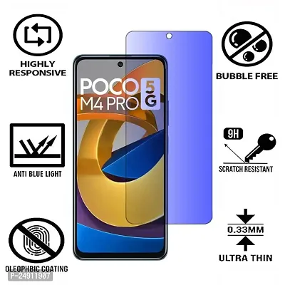 Imperium Anti Blue Light (Blue Light Resistant to Protect your Eyes) Tempered Glass Screen Protector for Poco M4 Pro 5G.-thumb2