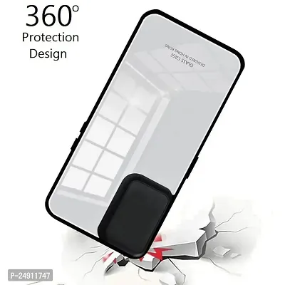 Imperium Toughened Glossy Hybrid Back Case for Poco X2 (Tempered Glass Back Panel + TPU Frame) Compatible for Poco X2 - White-thumb5