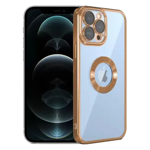 Imperium Clear Back Case for Apple iPhone 12 Pro Max [Never Yellow] Luxury Electroplating Protective Slim Thin Cover with Camera Lens Protector Design Compatible for Apple iPhone 12 Pro Max.