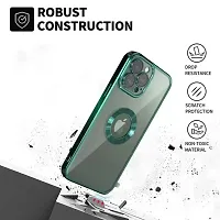 Imperium Clear Back Case for Apple iPhone 14 Pro [Never Yellow] Luxury Electroplating Protective Slim Thin Cover with Camera Lens Protector Design Compatible for Apple iPhone 14 Pro - Green.-thumb4