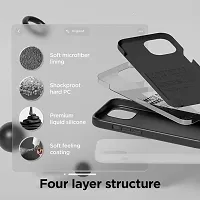 Imperium Silicone Back Case for Apple iPhone 15 Plus |Liquid Silicone| Thin, Slim, Soft Rubber Gel Case | Raised Bezels for Extra Protection of Camera  Screen (Black).-thumb2