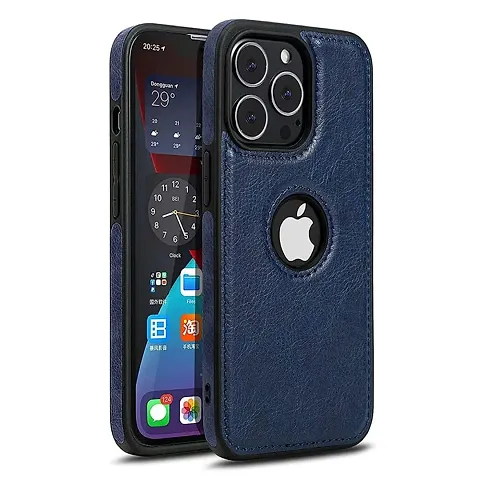 Imperium Leatherette Back Case for Apple iPhone 13 Pro Max (with Logo Cut) Compatible for Apple iPhone 13 Pro Max.
