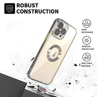 Imperium Clear Back Case for Apple iPhone 12 Pro Max [Never Yellow] Luxury Electroplating Protective Slim Thin Cover with Camera Lens Protector Design Compatible for Apple iPhone 12 Pro Max - Silver.-thumb2