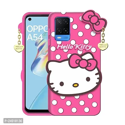 Imperium 3D Hello Kitty Soft Rubber-Silicon Back Cover for Oppo A54