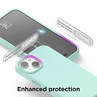 Imperium Silicone Back Case for Apple iPhone 15 |Liquid Silicone| Thin, Slim, Soft Rubber Gel Case | Raised Bezels for Extra Protection of Camera  Screen (Aqua).-thumb3