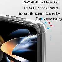 Imperium Magnetic Wireless Charging compatible Case for Samsung Galaxy Z Fold 4 5G | MilitaryGrade Protection | Hard Back  Soft Bumper | Raised Bezels for Extra Protection of Camera  Screen (Clear).-thumb4