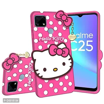 Imperium 3D Hello Kitty Soft Rubber-Silicon Back Cover for Realme C25