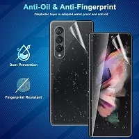 Imperium HD Clear Screen Protector (Full Covered Outer + Inside TPU Film + Back Panel) designed for Samsung Galaxy Fold 3 5G - Transaprent-thumb3