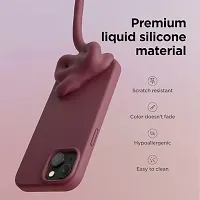 Imperium Silicone Back Case for Apple iPhone 15 Plus |Liquid Silicone| Thin, Slim, Soft Rubber Gel Case | Raised Bezels for Extra Protection of Camera  Screen (Burgandy).-thumb1