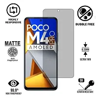 Imperium Frosted Matte Finish (Anti-Scratch) Tempered Glass Screen Protector for Poco M4 Pro 4G.-thumb1