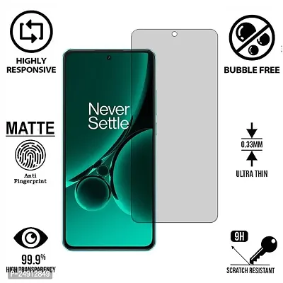 Imperium Frosted Matte Finish (Anti-Scratch) Tempered Glass Screen Protector for OnePlus Nord CE 3.-thumb2