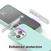 Imperium Silicone Back Case for Apple iPhone 15 Pro Max |Liquid Silicone| Thin, Slim, Soft Rubber Gel Case | Raised Bezels for Extra Protection of Camera  Screen (Aqua).-thumb3