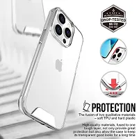 Imperium Back Cover for iPhone 15 Pro Max| Ultra Hybrid Clear Space Case | Hard Back  Soft Bumper | Raised Bezels for Extra Protection of Screen  Camera (Crystal Clear).-thumb3