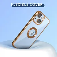 Imperium Clear Back Case for Apple iPhone 14 [Never Yellow] Luxury Electroplating Protective Slim Thin Cover with Camera Lens Protector Design Compatible for Apple iPhone 14 - Gold.-thumb4