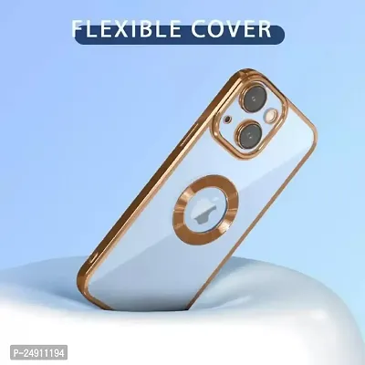 Imperium Clear Back Case for Apple iPhone 14 [Never Yellow] Luxury Electroplating Protective Slim Thin Cover with Camera Lens Protector Design Compatible for Apple iPhone 14 - Gold.-thumb5