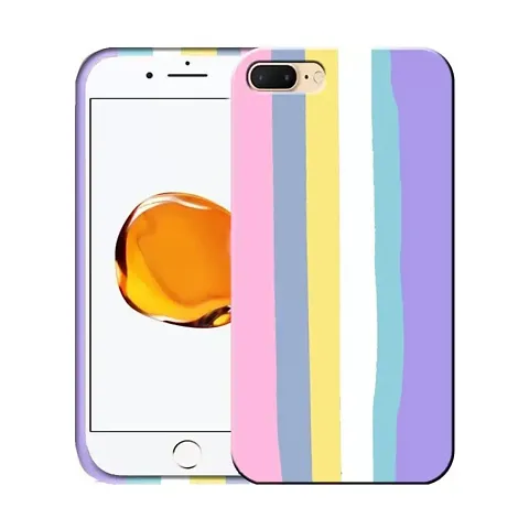 Imperium Ultra Slim Soft Silicon Anti-Slip Shockproof Protective Rainbow Pattern Cover for Apple iPhone 7 Plus