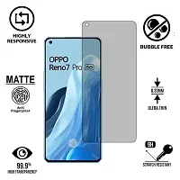 Imperium Frosted Matte Finish (Anti -Scratch) Tempered Glass Screen Protector for OPPO Reno 7 Pro 5G-thumb1