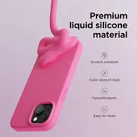 Imperium Silicone Back Case for Apple iPhone 15 |Liquid Silicone| Thin, Slim, Soft Rubber Gel Case | Raised Bezels for Extra Protection of Camera  Screen (Neon Pink).-thumb1