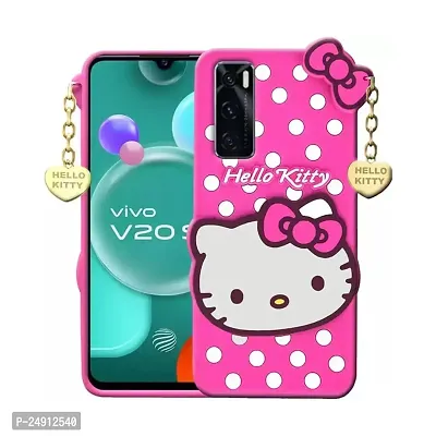 Imperium 3D Hello Kitty Soft Rubber-Silicon Back Cover for Vivo V20 SE