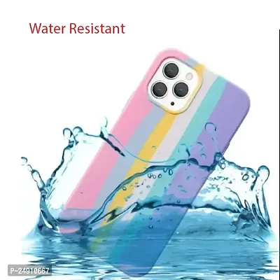 Imperium Ultra Slim Soft Silicon Anti-Slip Shockproof Protective Rainbow Pattern Cover for Apple iPhone 11 (Pink)-thumb5