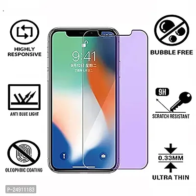 Imperium Anti Blue Light (Blue Light Resistant to Protect your Eyes) Tempered Glass Screen Protector compatible for Apple Iphone X  Iphone Xs-thumb2