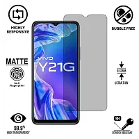 Imperium Frosted Matte Finish (Anti -Scratch) Tempered Glass Screen Protector for Vivo Y21G-thumb1