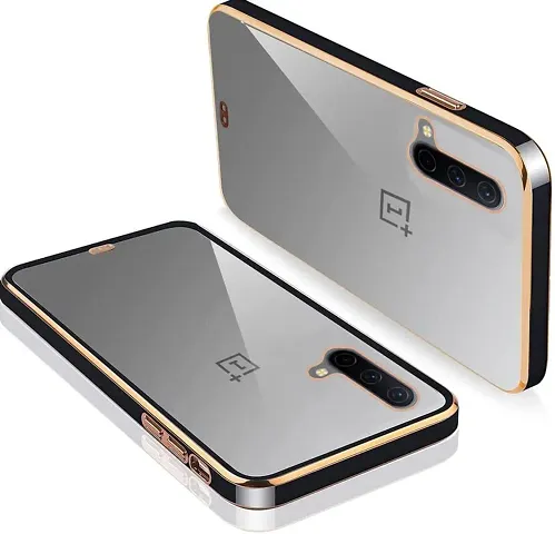 Imperium Chrome Plated Transparent Silicone Back Cover for OnePlus Nord CE 5G.