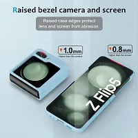 Imperium for Samsung Galaxy Z Flip 5 5G Phone Case |Liquid Silicone| Thin, Slim, Soft Rubber Gel Case | Raised Bezels for Extra Protection of Camera  Screen (Sky Blue).-thumb4