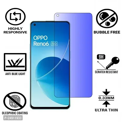 Imperium Anti Blue Light (Blue Light Resistant to Protect your Eyes) Tempered Glass Screen Protector for OPPO Reno 6 5G-thumb2