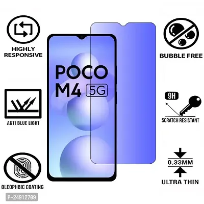 Imperium Anti Blue Light (Blue Light Resistant to Protect your Eyes) Tempered Glass Screen Protector for Poco M4 5G.-thumb2