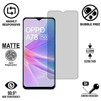 Imperium Frosted Matte Finish (Anti-Scratch) Tempered Glass Screen Protector for OPPO A78 5G.-thumb1