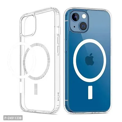 Imperium Clear [Wireless Charging Compatible], [Strong Magnet] [Non-Yellowing] [Military Grade Protection] Magnetic Slim Thin Bumper Phone Cover Compatible for Apple iPhone 14 Plus