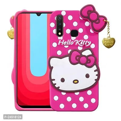 Imperium 3D Hello Kitty Soft Rubber-Silicon Back Cover for Vivo U20