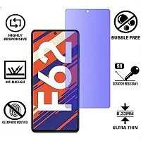 Imperium Anti Blue Light (Blue Light Resistant to Protect your Eyes) Tempered Glass Screen Protector for Samsung Galaxy F62-thumb1