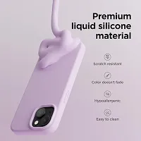 Imperium Silicone Back Case for Apple iPhone 15 Plus |Liquid Silicone| Thin, Slim, Soft Rubber Gel Case | Raised Bezels for Extra Protection of Camera  Screen (Lilac).-thumb1