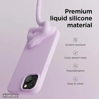 Imperium Silicone Back Case for Apple iPhone 15 Plus |Liquid Silicone| Thin, Slim, Soft Rubber Gel Case | Raised Bezels for Extra Protection of Camera  Screen (Lilac).-thumb2